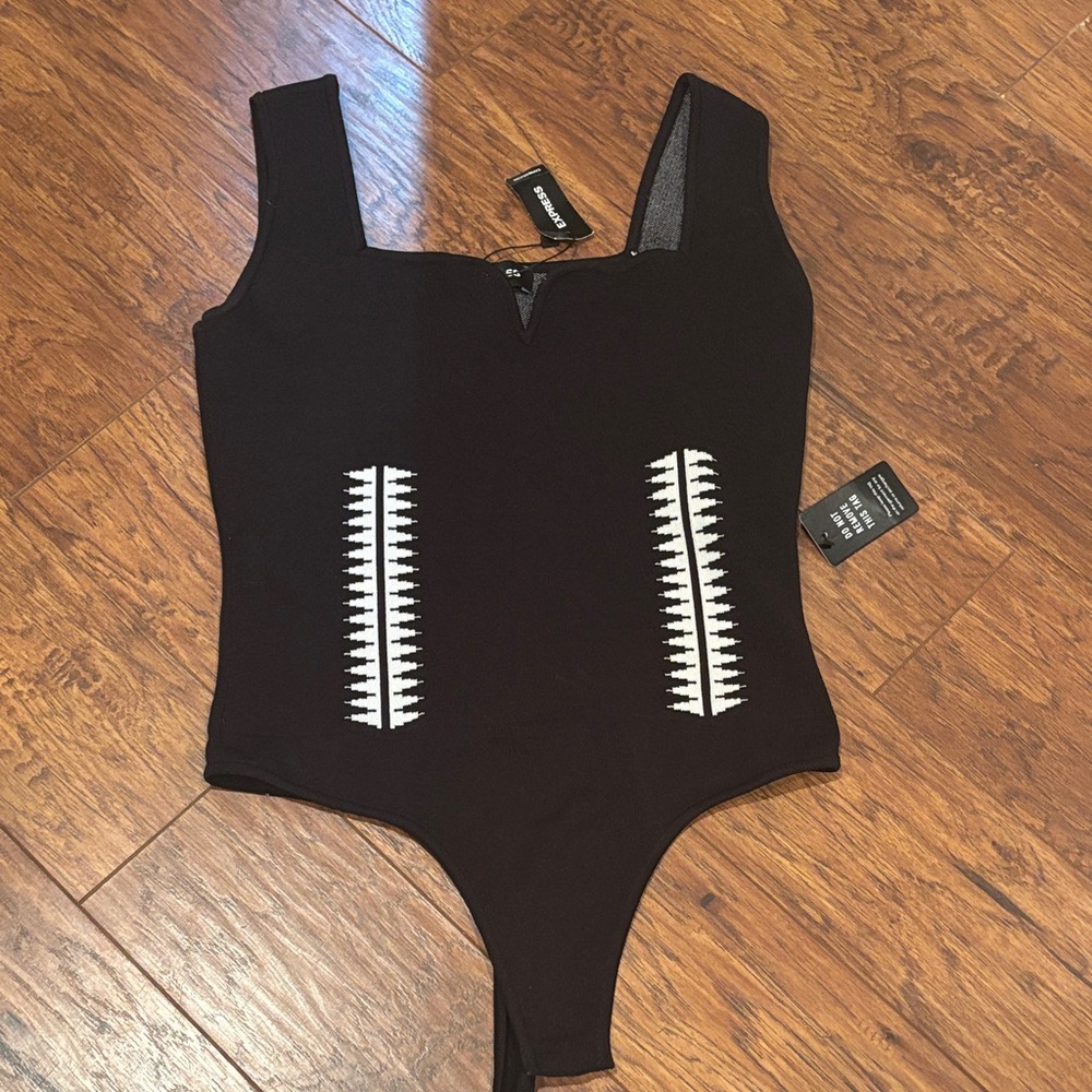 Express Black and White Kids Bodysuit